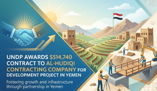 UNDP Awards $514,740 Contract to Al-Hudiqi Contracting Company for Development...